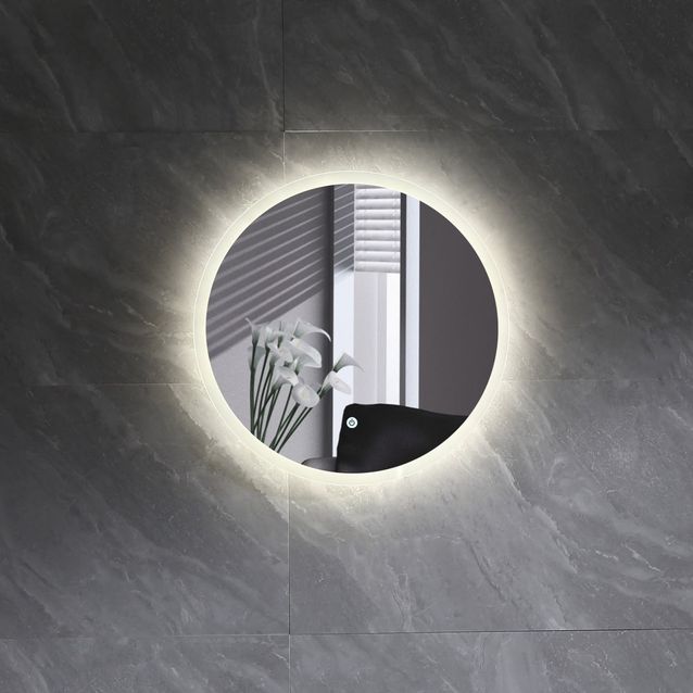 Valopeili Bathlife Skina, Ø600mm, hipaisukytkimellä