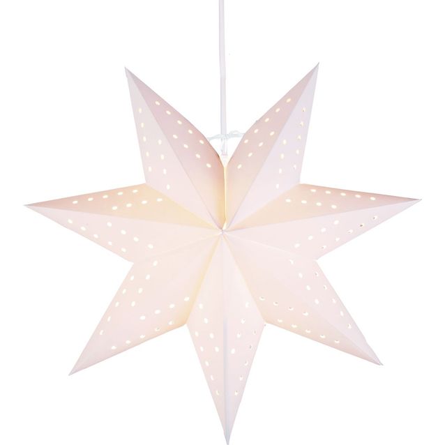 Valotähti Star Trading Bobo, 34cm, paperi, valkoinen