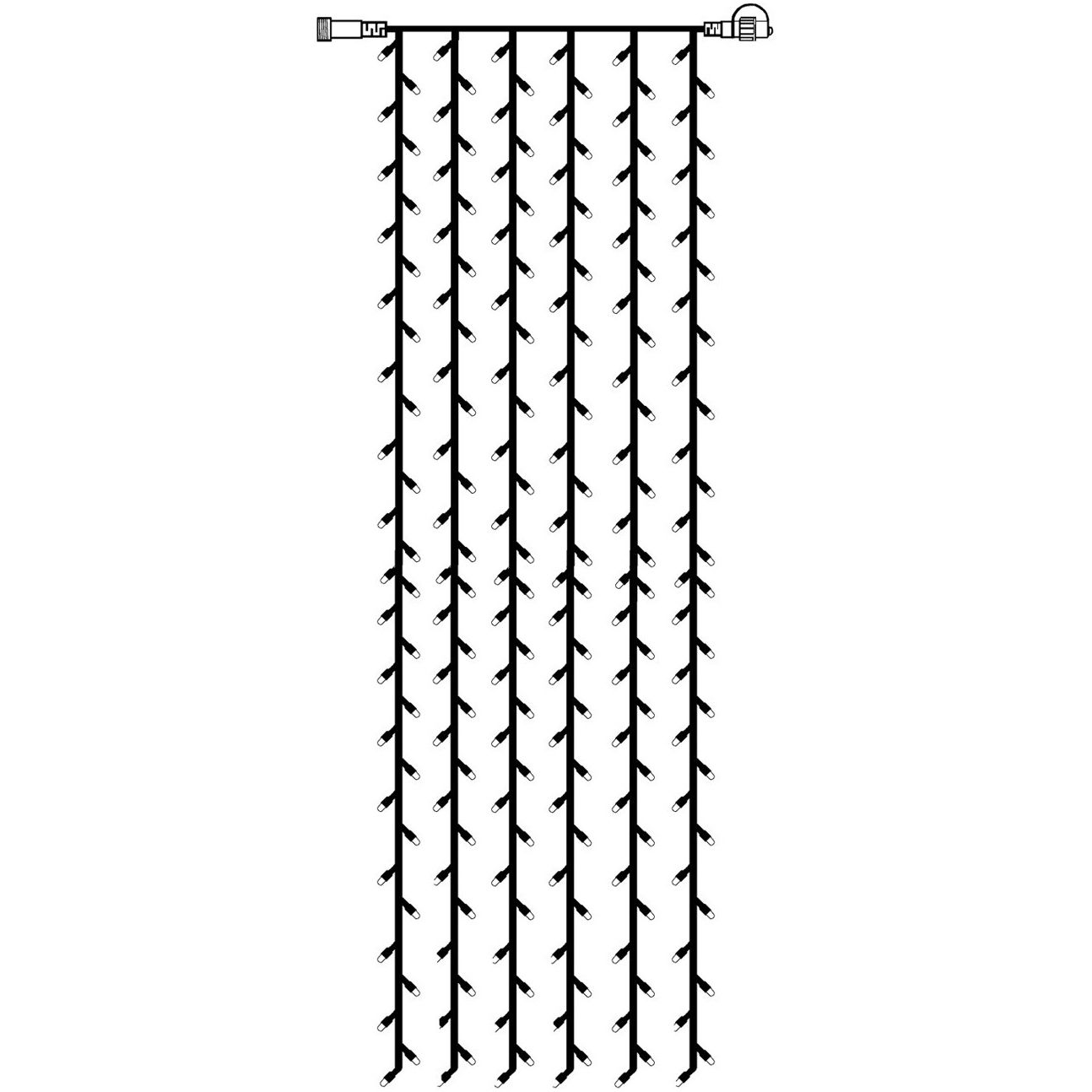 Valoverho System LED Extra musta 12W 204 valoa 1x4m lämmin valkoinen lisäkuva 3