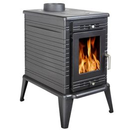 Valurautainen liesikamiina Elena Lux, 13kW, musta