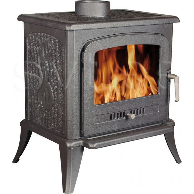 Valurautatakka Agnes, 7kW, musta 