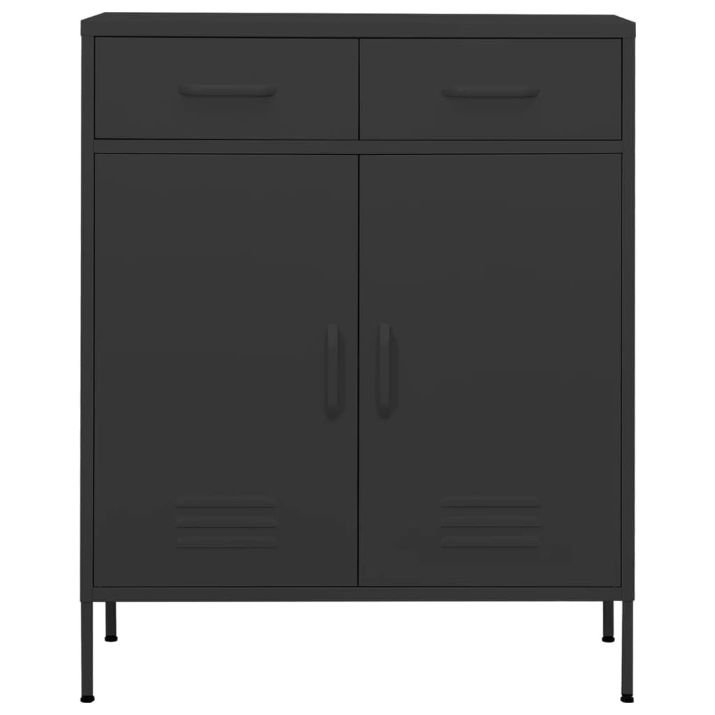Varastokaappi antrasiitti 80x35x101,5 cm teräs (36159)