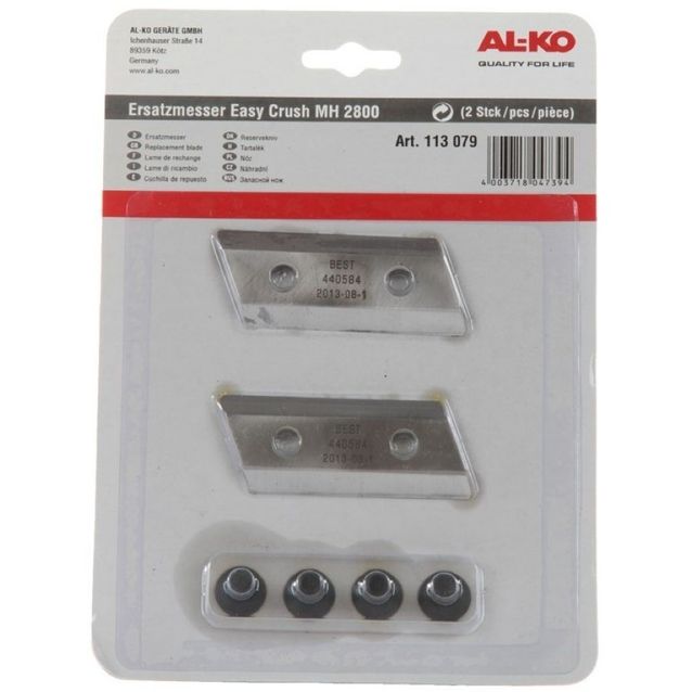 Varaterät AL-KO, 2kpl, MH 2800/2810 silppurille