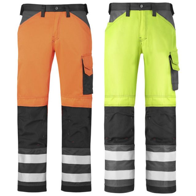 Varoitusvaate housut luokka 2 eri värejä