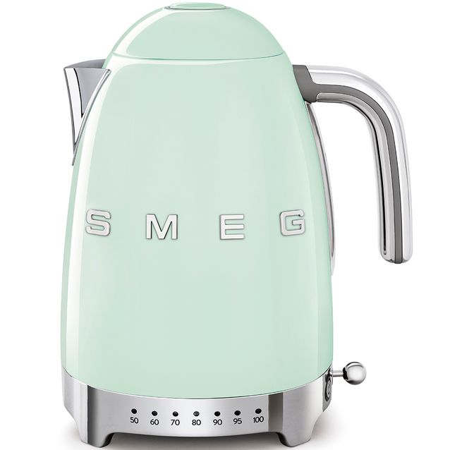 Vedenkeitin Smeg KLF04 lämpötilansäädöllä, mintunvihreä