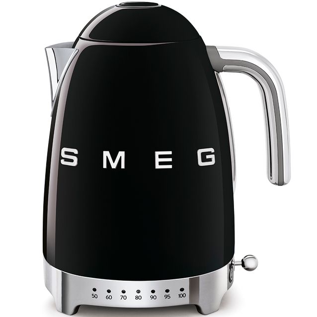 Vedenkeitin Smeg KLF04 lämpötilansäädöllä, musta