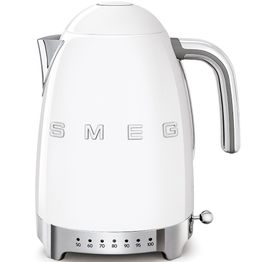 Vedenkeitin Smeg KLF04 lämpötilansäädöllä, valkoinen