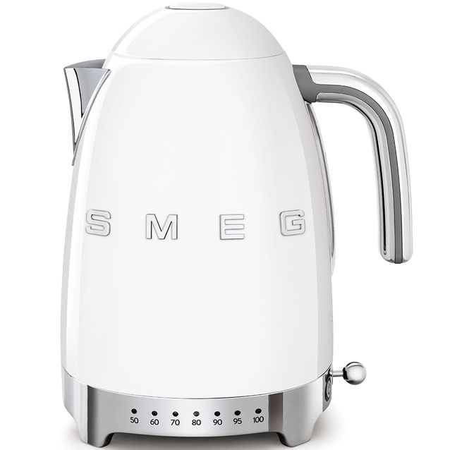 Vedenkeitin Smeg KLF04 lämpötilansäädöllä, valkoinen