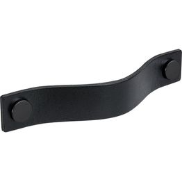 Vedin Beslag Design Loop 128 160x25x20mm nahka musta