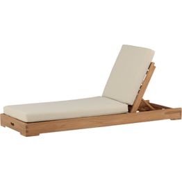 Aurinkotuoli pehmusteilla Venture Home Kenya, beige/tiikki