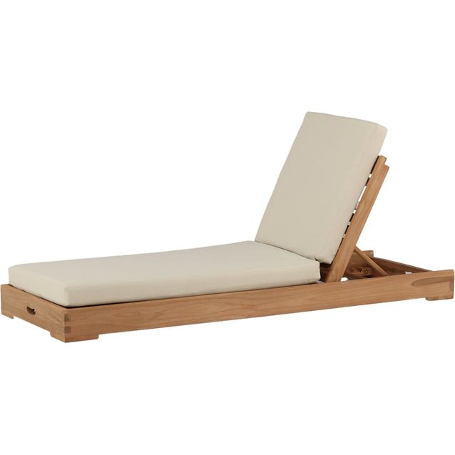 Aurinkotuoli pehmusteilla Venture Home Kenya, beige/tiikki