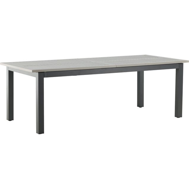 Ruokapöytä Venture Home Albany, 224x90cm, tummanharmaa