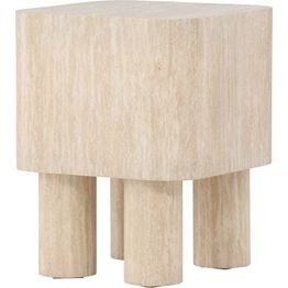 Sivupöytä Venture Home Klirou, 40x40cm, beige