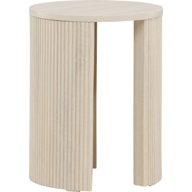 Sivupöytä Venture Home Bristol, ø40cm, vaalea puu