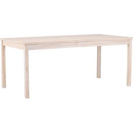 Ruokapöytä Venture Home Kenya, 180x90cm, vaalea puu