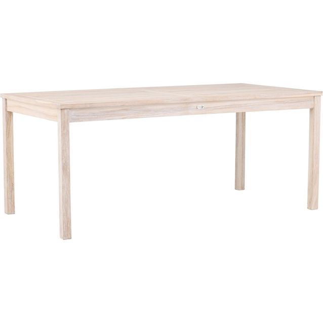Ruokapöytä Venture Home Kenya, 180x90cm, vaalea puu