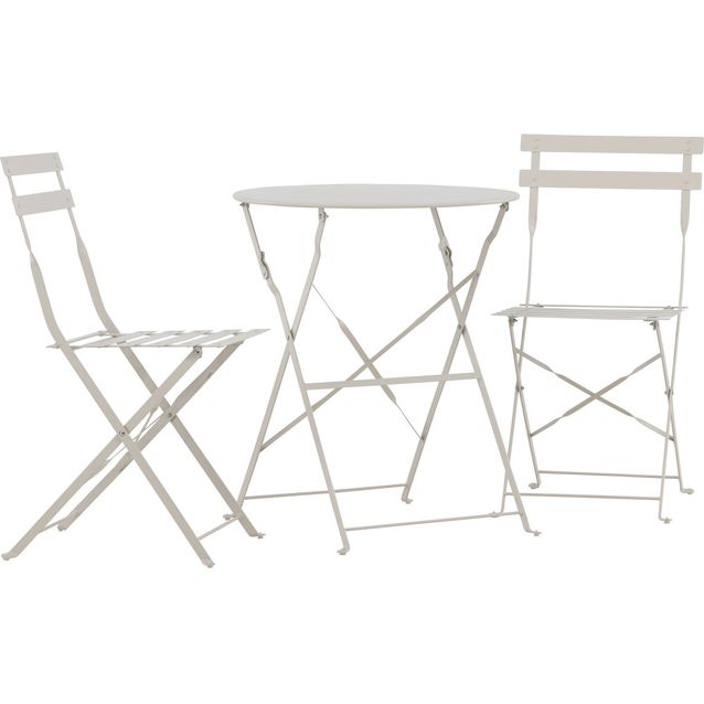 Parvekeryhmä Venture Home Tao, 60x60cm pöytä + tuolit, beige