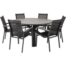 Ruokailuryhmä Venture Home, ø140cm Parma-pöytä + 4 Parma-tuolia