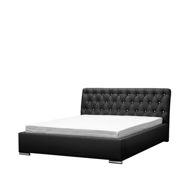 Verhoiltu sänky RETRO 140x200, musta (8821)