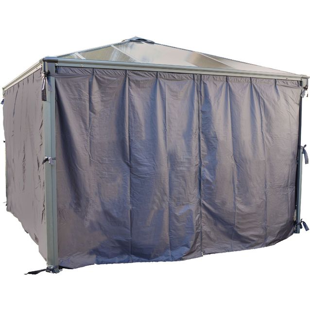 Verhosetti Palram-Canopia Palermo-paviljonkiin harmaa