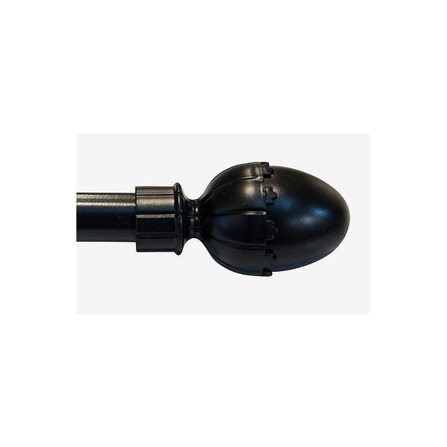 Verhotanko Hasta Elin Ø 16/19mm, 130-240cm, musta