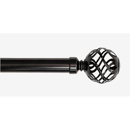 Verhotanko Hasta Smilla Ø25/28 mm 130-240 cm musta