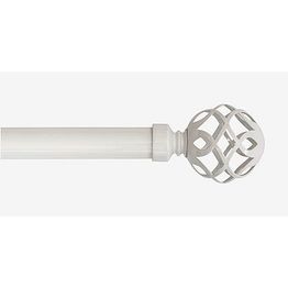 Verhotanko Hasta Smilla Ø25/28 mm 130-240 cm valkoinen