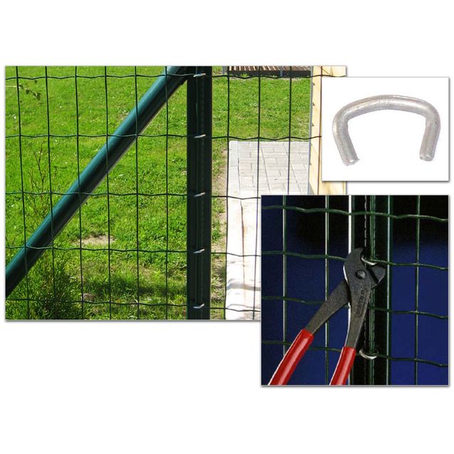 Verkkoaidan kiinnike profiloidulle tolpalle