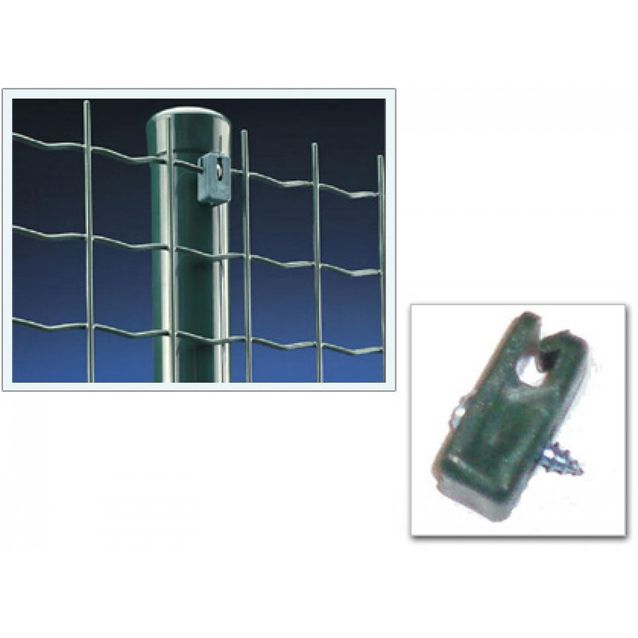 Verkkoaidan kiinnike pyöreälle tolpalle