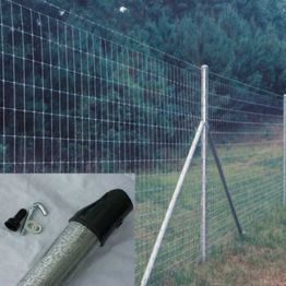 Verkkoaidan sinkitty tukitolppa pyöreä 38 mm korkeus 200 cm