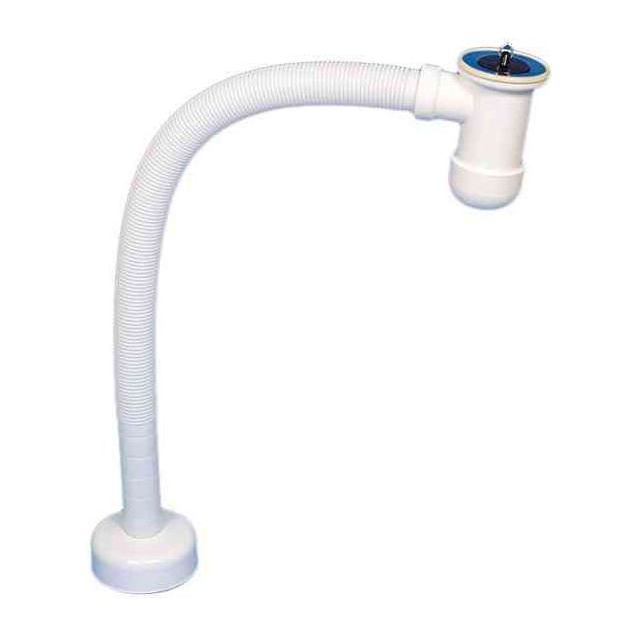 Vesilukko lattiaputkella muovia, taipuisa putki 32mm