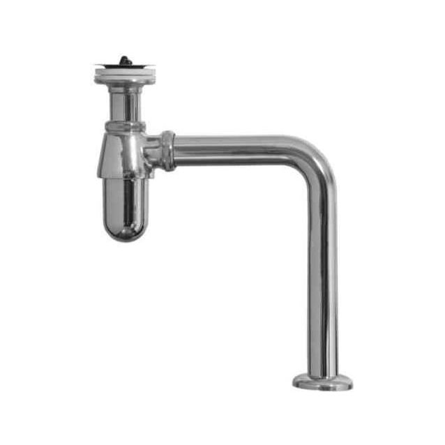 Pullovesilukko lattiaputkella, messinkiä, kromattu, DN32