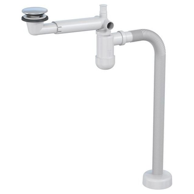 Säädettävä vesilukko Prevex Preloc 420, pop-up tulppa, taipuisa putki