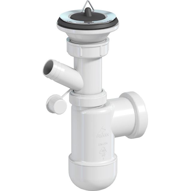 Pullovesilukko pohjaventtiilillä,  22mm pk-liitos, ilman lattiaputkea