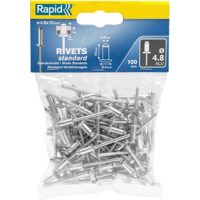 Vetoniitti Rapid 4.8X10 mm 100 kpl