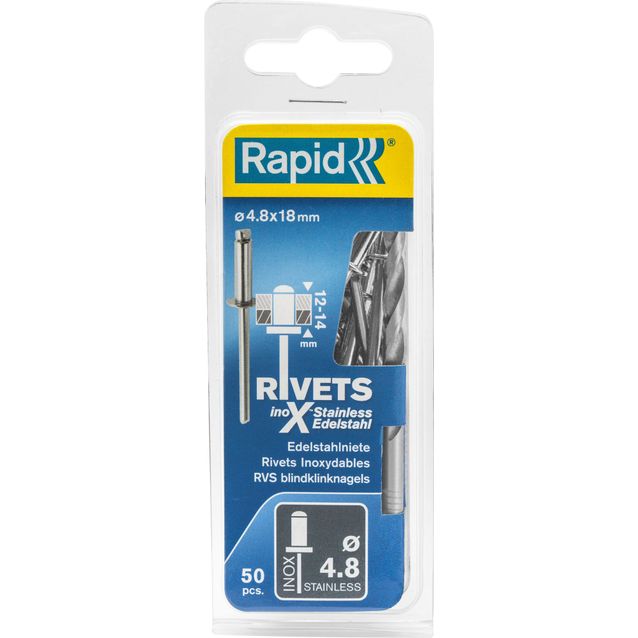 Vetoniitti Rapid 4.8X18 mm RST 50 kpl