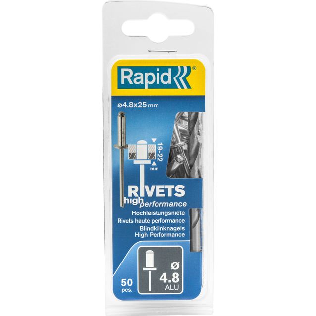 Vetoniitti Rapid 4.8X25 mm 50 kpl