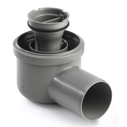 Kulmakaivon vaakakaivo Unidrain 2411, vesilukolla, Ø75mm 