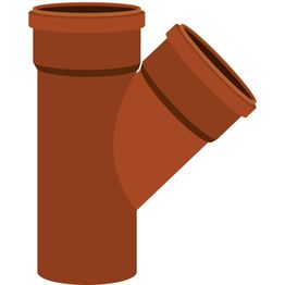 Viemärin haarayhde Meltex NAL Ø160/160 mm 45°