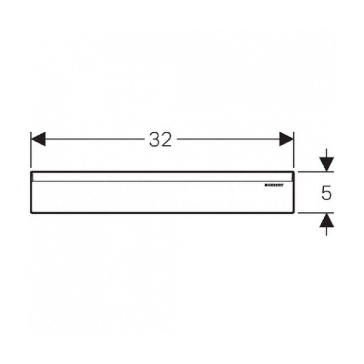 Viimeistelysarja Geberit seinäkaivoon, muovia, valkoinen lisäkuva
