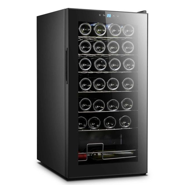 Viinikaappi Amelia Alsace 28 43 x 84 cm musta