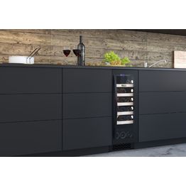 Viinikaappi Thermex Winemex 20 30x88.1cm musta integroitava