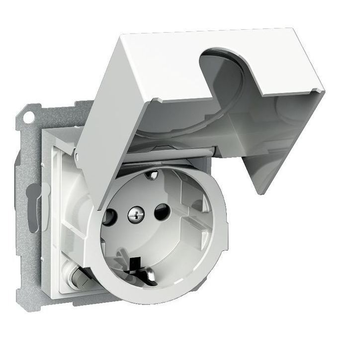 Vikavirtapistorasia kannella 1S/VVS/16A/IP20 UKJ valkoinen Exxact