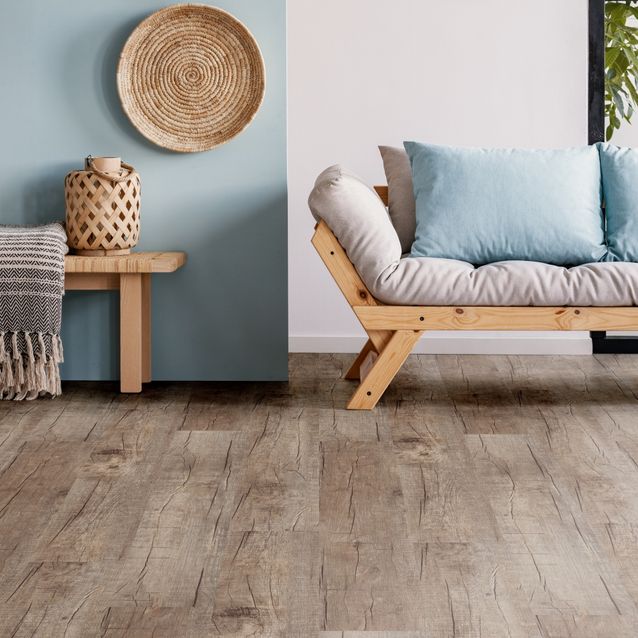 Vinyylikorkki Concept Floor Ecoline Oak Fossil ruskeanharmaa