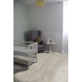 Vinyylikorkkilattia Corkart CD9735 vaaleanharmaa tammi 1-sauvainen harjattu