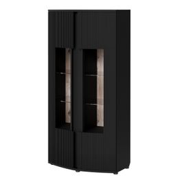 Vitriinikaappi 2D MICHELLE, musta (1076)