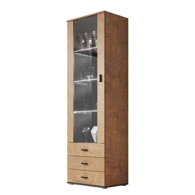 Vitriinikaappi korkea SOHO S-1, beige/musta (2675)