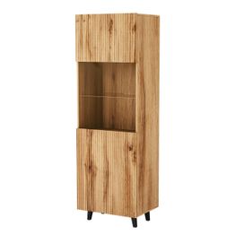 Vitriinikaappi VAMOS, ruskea/musta (8445)