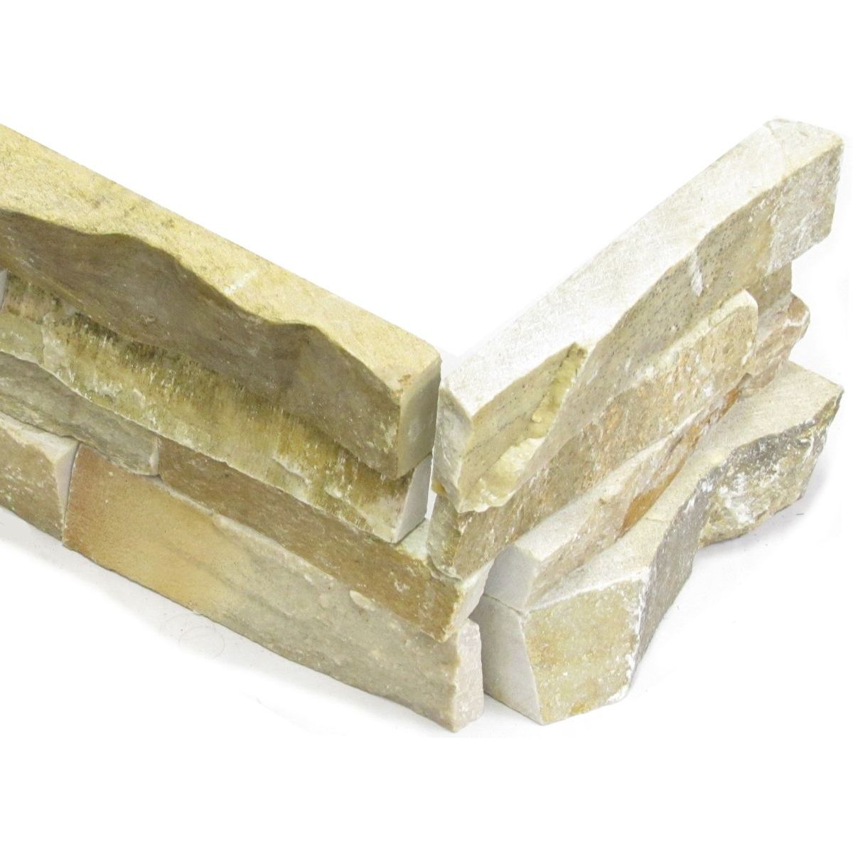 Verhoilukivi Shanghai Inkivääri, ulkokulmaelementti, harmaa/lämpimän ruskea, 40/20x15cm