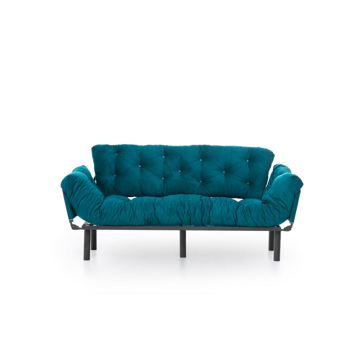 Vuodesohva Linento Furniture Nitta, petroolinvihreä, 3-istuttava